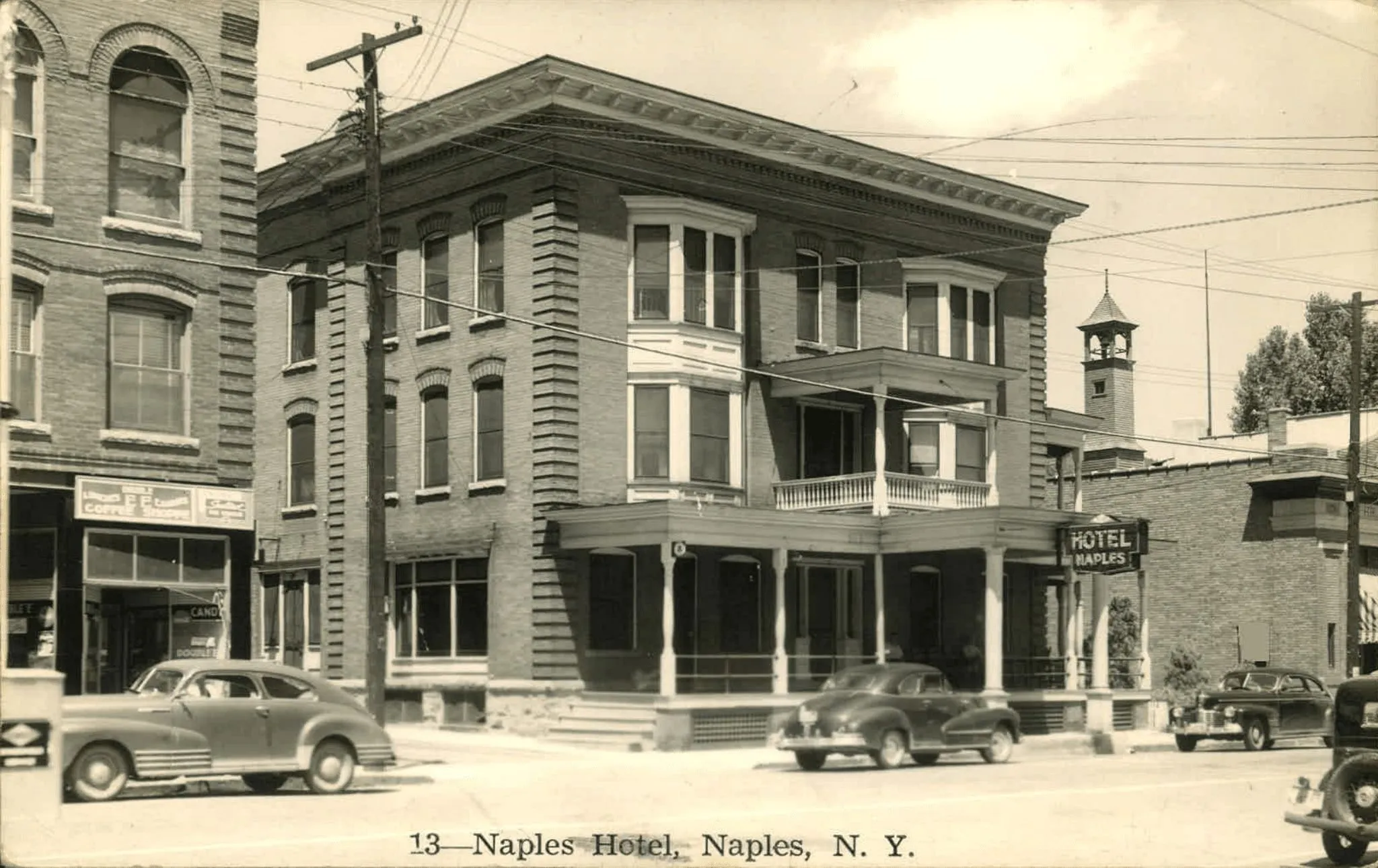 Vintage postcard of the Naples Hotel